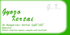 gyozo kertai business card